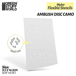 Green Stuff World - Flexible Stencils: Ambush Disc Camo