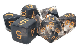 Old School Dice - Odyssey: Black RPG Dice Set