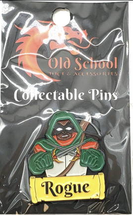 Old School Dice & Accessories Enamel Pin - Rogue