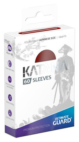 Ultimate Guard - Small Sleeves - Katana 60pc - Red