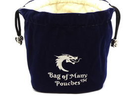 Old School Dice - Bag of Many Pouches Dice Bag - Blue