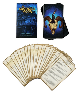 The Crooked Moon - Reference Cards: Items and Spells