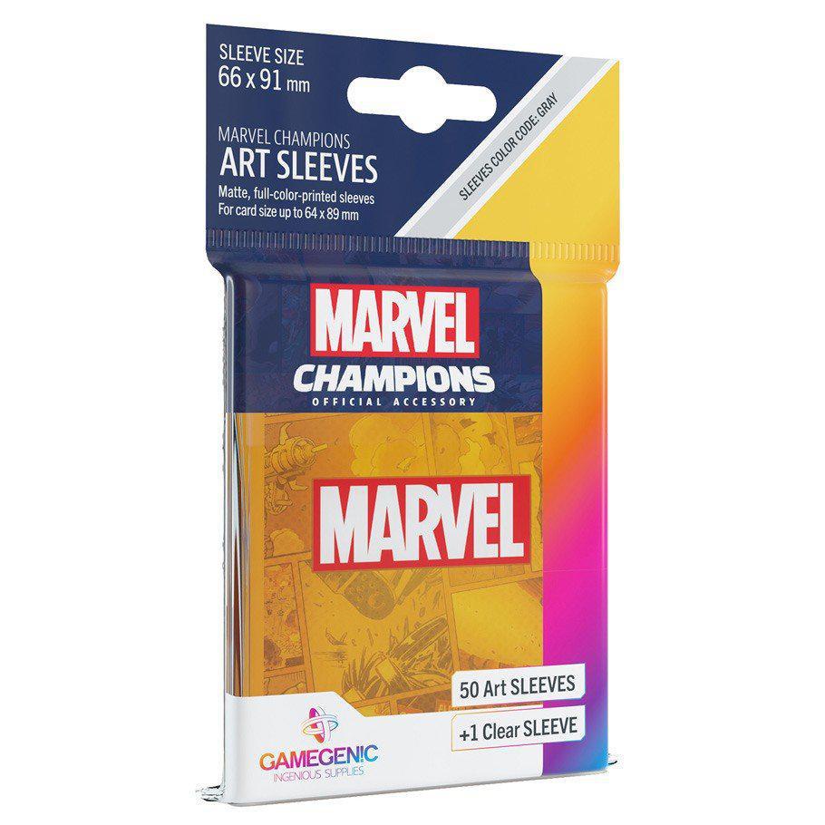 Gamegenic - Sleeves - Marvel Champions - Marvel Orange