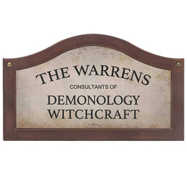 The Conjuring - The Warrens Consultants of Demonology Witchcraft Wooden Sign