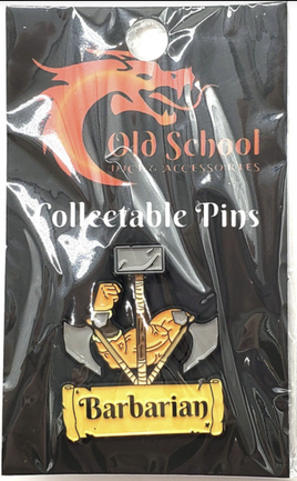 Old School Dice & Accessories Enamel Pin - Barbarian