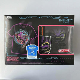 Funko Box Set - Infinity Saga Wakanda Forever - Black Panther Pop! & Tee (Large) Blacklight