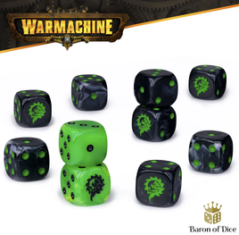 Baron of Dice - Warmachine: Cryx Necrofactorium Official Dice Set