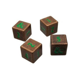 Ultra Pro - Dice - D&D Heavy Metal 4d6 - Feywild Copper & Green