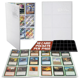 Monster - 9-Pocket Monster Binder - Holographic White 360 Capacity
