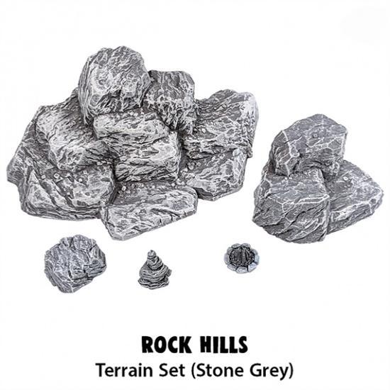 Monster Scenery - Rock Hills Pre-painted Scenery Set