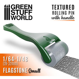 Green Stuff World - Textured Rolling Pin & Handle: Flagstone Small