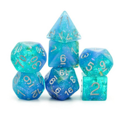 Foam Brain Games - Blue & Green Seabed Treasure RPG Dice Set