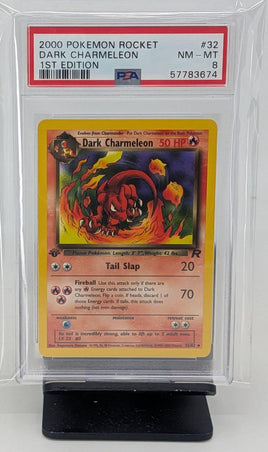 Graded Pokemon - Dark Charmeleon #32 1st Edition PSA 8 NM-MT