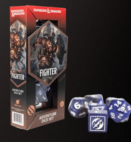 Sirius - Dice - D&D Fighter Blue Adventure Dice Set