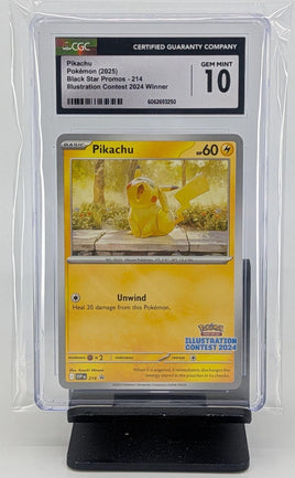 Graded Pokemon - Pikachu #214 Black Star CGC 10 GEM MINT