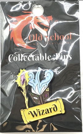 Old School Dice & Accessories Enamel Pin - Wizard