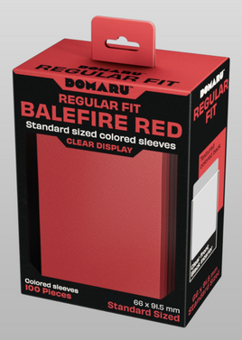 Gatherers Tavern - Domaru Balefire Red Sleeves (100 Count)