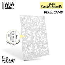 Green Stuff World - Flexible Stencils: Pixel Camo