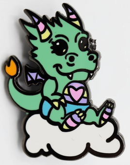 Foam Brain Games Enamel Pin - Baby Monster: Dragon