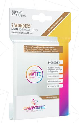 Gamegenic - Board Game Sleeves 67x103mm Matte 80ct