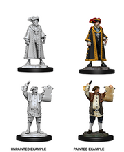 Load image into Gallery viewer, Pathfinder - Deep Cuts - Mayor &amp; Town Crier Unpainted Miniatures 2 pc
