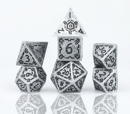 Sirius - Illusory Metal: Silver RPG Dice Set
