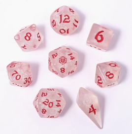 Hymgho - Wyrmforged: Winter Solstice Rounded Edge RPG Dice Set