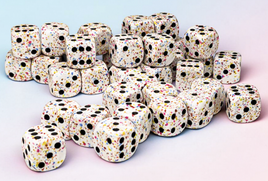 Chessex 25921 - Speckled Birthday 12mm d6 Dice Block (36 Count)