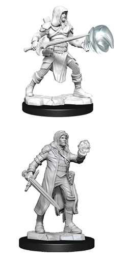 WizKids 90150 - D&D Nolzur's Marvelous Miniatures - Male Multiclass Fighter & Wizard