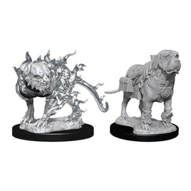 WizKids 90017 - D&D Nolzur's Marvelous Miniatures - Mastiff & Shadow Mastiff