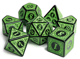 Foam Brain Games - Magic Flame: Green RPG Dice Set