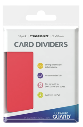 Ultimate Guard - Card Dividers - Red STD Size 10ct