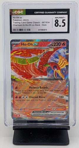 Graded Pokemon - Ho-Oh ex Holo #007 CGC 8.5 NM/MINT+