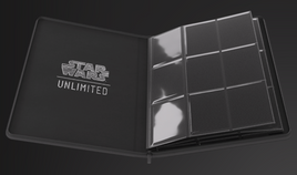 Gamegenic - 9-Pocket Zip-Up Album - Star Wars Unlimited TCG Black 360 Capacity