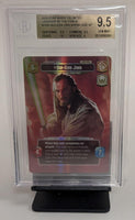 Graded Star Wars Unlimited - Qui-Gon Jinn #1020 Showcase Beckett 9.5 GEM MINT