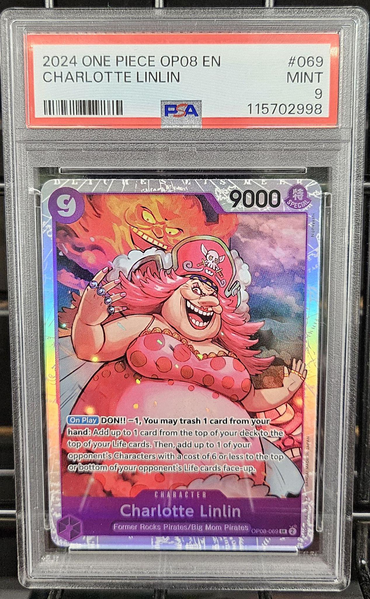 Graded One Piece - Charlotte Linlin #069 PSA 9 MINT Graded One Piece - Charlotte Linlin #069 PSA 9 MINT