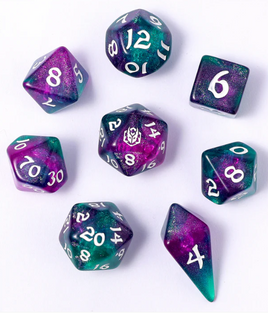 Hymgho - Wyrmforged: Jesters Cloak RPG Dice Set