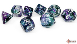 Chessex - 30068 Nebula Fluorite/white Polyhedral 7-Dice Set (with bonus die)