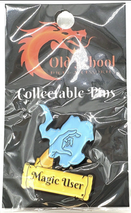 Old School Dice & Accessories Enamel Pin - Magic User