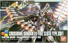 Bandai - Gundam Build Fighters - Crossbone Gundam X1 Full Cloth Type.GBFT Team Von Braun: Lucas Nemesis's Suit 1/144 HG Kit