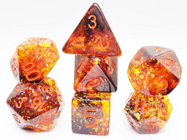 Foam Brain Games - Pumpkin Light RPG Dice Set