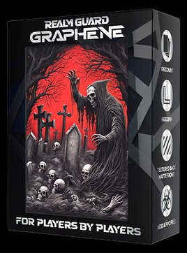 Realm Guard - Red/Black Necromancer Graphene Matte Art Sleeves 100+ Count