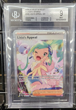 Graded Card - Pokemon - Lisia's Appeal SIR #246 Beckett 9 MINT