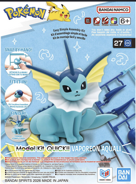 Bandai - Pokemon Vaporeon Model Kit