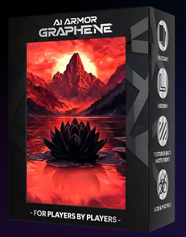 Realm Guard - Mountain Black Lotus Graphene Matte Art Sleeves 100+ Count