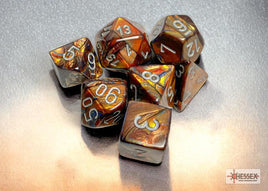 Chessex 27493 - Lustrous Gold/silver Polyhedral RPG Dice Set
