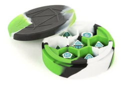 Fanroll - Dice Case - Green Black White Silicone