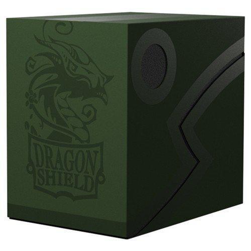Dragon Shield - Deck Box - Double Shell Forest Green & Black 150