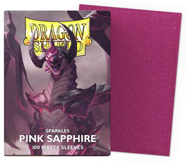 Dragon Shield - Sparkles Matte Pink Sapphire Sleeves 100 Count