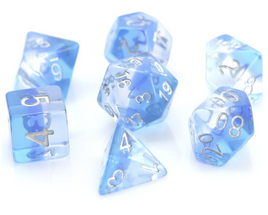Die Hard Dice - Translucent Ice Storm RPG Dice Set